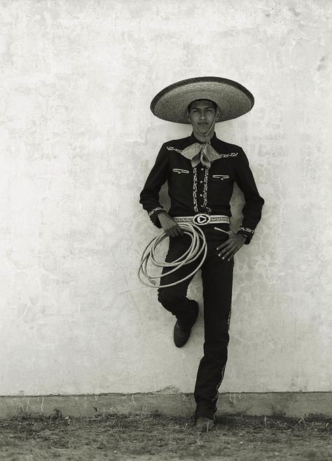 Mexican Cowboy Wearing Hat And Holding Photograph by Terry Vine Mexican Cowboy Outfit, Mexican Rodeo, Mexican Cowboy, Cowboy Aesthetic, Mexican Men, Mexican Outfit, Cowboy Outfits, Cowboy Art, Mexican Culture