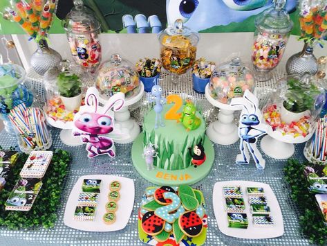 Bug's Life party | CatchMyParty.com Bugs Life Birthday Party, A Bugs Life, Bugs Life, A Bug's Life, Catch My Party, Birthday Party Ideas, Ideas Photo, Boy Birthday, Bugs