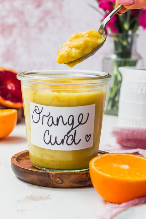 Vegan Orange Curd (No Eggs or Butter!) - Nourishing Amy Orange Curd, Sweet Dips, Curd Recipe, Sweet Ideas, Dessert Shop, Real Ingredients, Food Words, Lemon Blueberry, Orange Cream