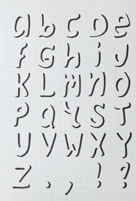 Cool Alphabet Fonts, Lettering Ideas Alphabet, Hand Lettering Fonts Alphabet Handwriting, Easy Calligraphy Alphabet, Cute Alphabet Fonts, Shadow Font Alphabet, Calligraphy Alphabet Handwritten, Fonts Calligraphy Alphabet, Alfabet Art