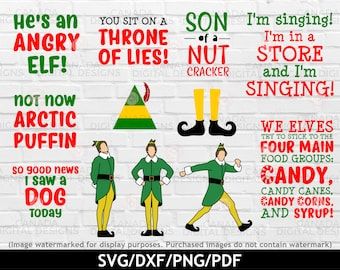 Buddy Elf Quotes, Elf Movie Svg, Buddy The Elf Quotes, Elf Movie Quotes, Buddy Elf, Elf Quotes, Elf Funny, Elf Movie, Buddy The Elf