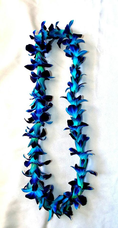 Single Blue Orchid Lei Orchid Garland Wedding Indian, Wedding Mala Rose, Orchid Garland, Pelli Decoration, Marigold Decor, Diy Leis, Flower Mala, Rose Garland Wedding, Wedding Mala