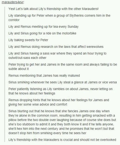 Lily Evans Headcanon, Jily Headcanon, Universal Harry Potter, Marauders Headcanons, Memes Harry Potter, Romantic Feelings, Maxon Schreave, About Harry Potter, Yer A Wizard Harry