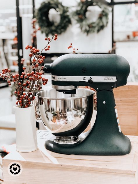 Juniper Kitchenaid, Kitchenaid Colors, Green Kitchenaid Mixer, Kitchenaid Green, Green Kitchen Appliances, November Mood, Green Kitchen Accessories, Kitchen Vibes, Magnolia Green