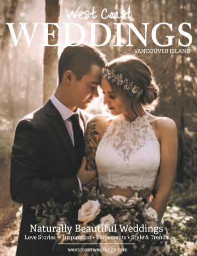 Wedding Magazine Cover, Moss Photography, Flower Gown, West Coast Wedding, Elopement Styling, Bridal Magazine, Wedding Posters, Coast Wedding, Ceremony Location