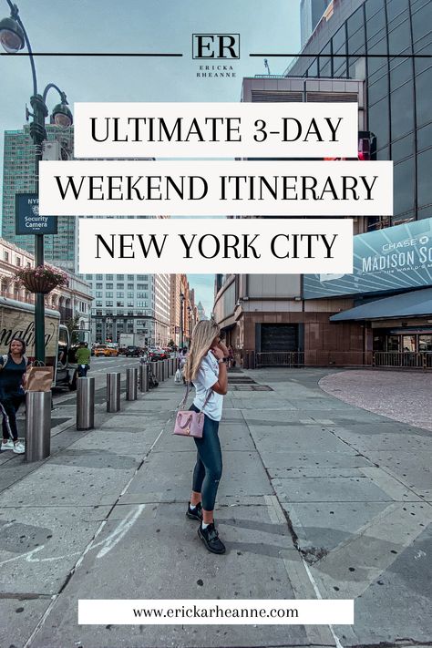 Wanting to spend a weekend in New York City? This 3-day itinerary for NYC covers everything you need to have a successful visit as a first time visitor. See the city from Top of the Rock and the Empire State Building, taste famous New York Bagels, eat local cuisine, explore Central Park, and more. New York Bagels, Weekend In New York City, New York City Itinerary, Weekend In New York, Nyc March, Restaurants Nyc, Nyc Itinerary, 3 Days Trip, Weekend In Nyc