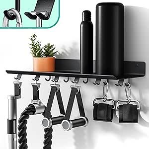 Crostice Floating Shelf Compatible with Tonal Accessories, Shelf for Home Gym Storage, Gym Rack Wall Mount Organizer, Workout Metal Shelf Holder, T-Bracket Lock Adapters Hanger, US Patent Holding!!! Gym Shelf Ideas, Exercise Shed, Shed Gym, Gym Vision Board, Home Workout Room, Spa Things, Home Gym Must Haves, Gym Must Haves, Physical Therapy Clinic