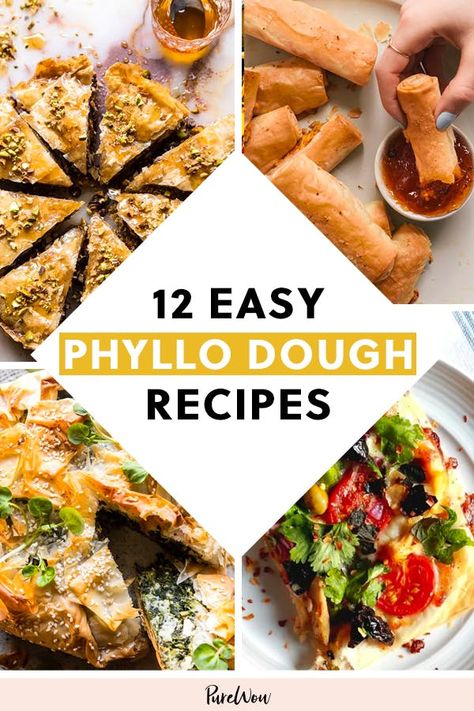 Appetizers Using Phyllo Dough, Appetizers With Filo Dough, Easy Philo Dough Recipes, Phyllo Savory Recipes, Recipes Using Philo Dough, Philo Recipe, Philo Pastry Appetizers, Savory Philo Dough Recipes, Recipes With Phyllo Pastry