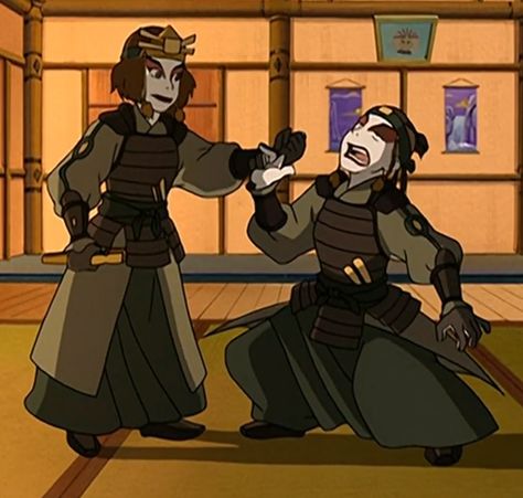 Sokka And Suki Costume, Avatar Sokka And Suki, Suki And Sokka Costume, Kyoshi Makeup, Suki Kyoshi Warrior, Avatar Suki, Avatar Matching Pfp, Avatar Season 2, Sokka X Suki