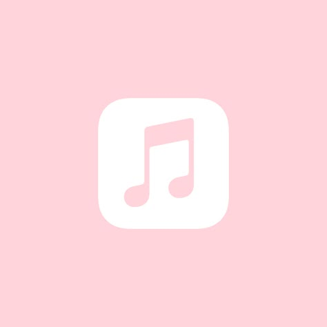 Blush pink apple music icon cover Cute Apple Music Playlist Covers, Pink App Icon Music, Pink Ft Icon, Pink Apple Music Icon, Pink Insta Icon, Tbhk Homescreen, Music Icon Pink, Pink Music Icon, Apple Music App Icon