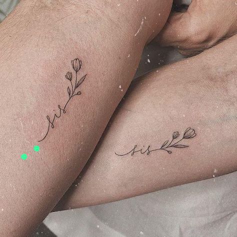 Delicate Matching Tattoos Simple, Simple Sisters Tattoo, Small Simple Sister Tattoos, Matching Sister Tattoos Simple, Mini Tats Sisters, Soul Sista Tattoo, Mini Matching Tattoos Sisters, Sparkle Tattoo Meaning, Best Friend Tattoos Wrist