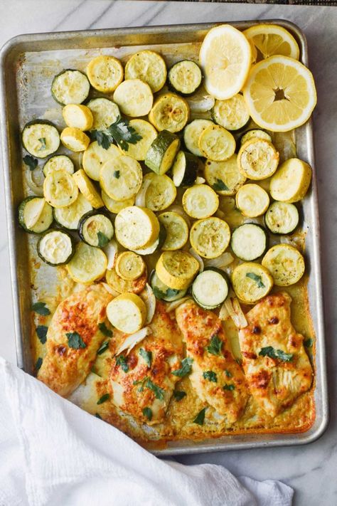 White Asparagus Recipes, Hummus Crusted Chicken, Chicken Hummus, Hummus Chicken, Zucchini In The Oven, Sausage And Tortellini, Chicken Squash, How To Cook Squash, Lemon Hummus