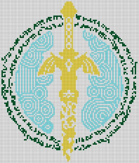 Alpha pattern #166209 | BraceletBook Legend Of Zelda Pixel Art, Howls Moving Castle Alpha Pattern, Zelda Pixel Art, Zelda Tapestry Crochet, Legend Of Zelda Pixel Art Grid, Zelda Cross Stitch, Zelda Alpha Pattern, Zelda Cross Stitch Pattern, Legend Of Zelda Alpha Pattern