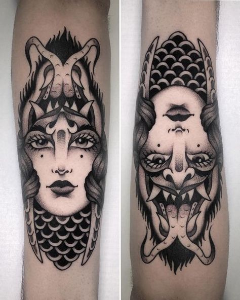 Traditional Woman, Arm Tattoos Drawing, Tattoos Drawing, Lady Tattoo, Traditional Black Tattoo, Wrist Tattoo Cover Up, Back Of Arm Tattoo, Traditional Style Tattoo, Devil Tattoo