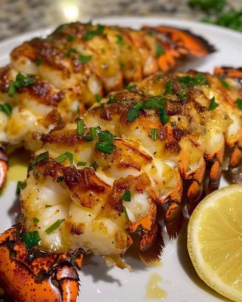 Marion Grasby | Cowboy Butter Lobster Tails 😍 | Facebook Butter Lobster, Cowboy Butter, Pork Loin Roast Recipes, Lobster Dishes, Lobster Recipes Tail, Shrimp Recipes For Dinner, Lobster Recipes, Lobster Tails, Delicacy Food