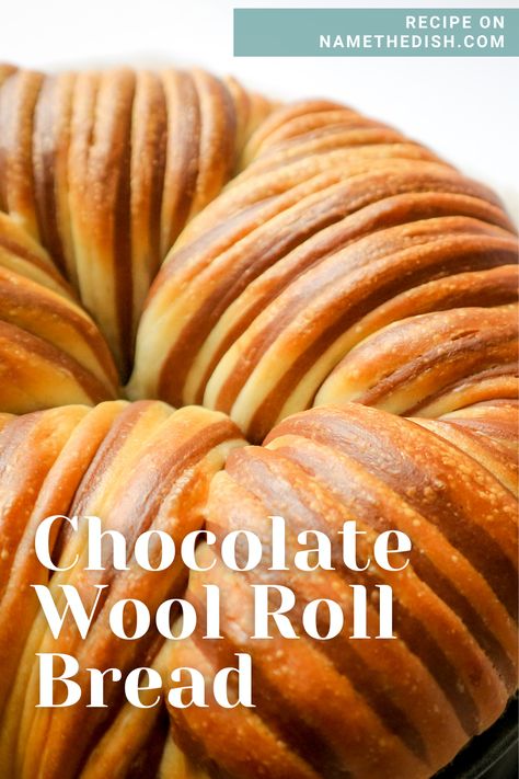 Wool Roll Bread Recipe, Chocolate Bread Rolls, Wool Bread Recipe, Wool Roll Bread, Tangzhong Bread Recipes, Emmymade Recipes, Wool Bread, Tangzhong Method, Chocolate Dough