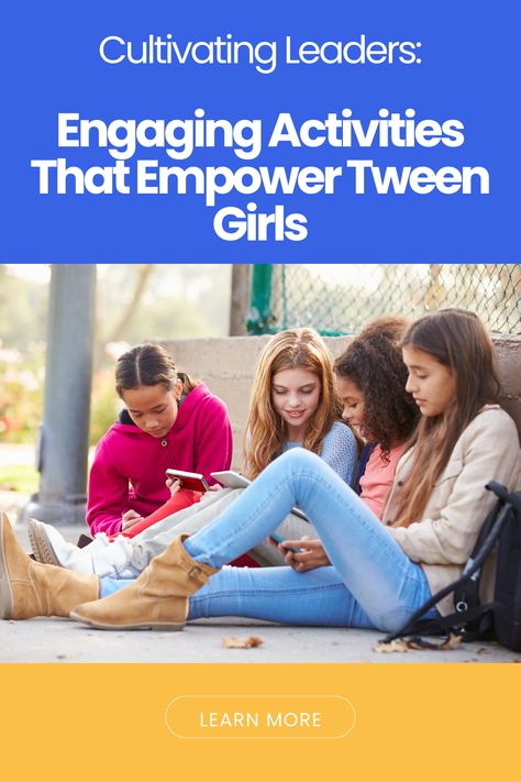 Learn about engaging activities that help tween girls develop leadership skills. This guide offers practical ideas for fostering confidence and empowerment. Girl Empowerment Activities, Empowerment Activities, Leadership Workshop, Community Service Projects, Mentor Program, Improve Communication Skills, Empowering Girls, Team Building Exercises, Activities For Girls