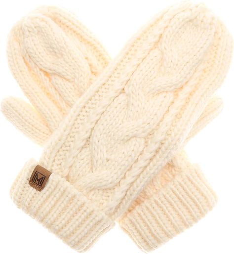 MIRMARU Women’s Warm Winter Gloves Cozy Soft Cable Knit Mittens with Fleece Lining (Pink) at Amazon Women’s Clothing store Cable Knit Mittens, Warmest Winter Gloves, Cold Weather Gloves, Winter Gloves, Knit Mittens, Amazon Women, Mitten Gloves, Warm Winter, Cable Knit