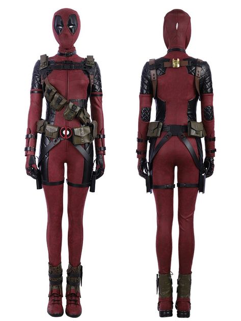 Female Deadpool Costume, Female Deadpool, Deadpool Costume, Deadpool Cosplay, Lady Deadpool, Villain Costumes, Dead Pool, Hallowen Costume, The Flash