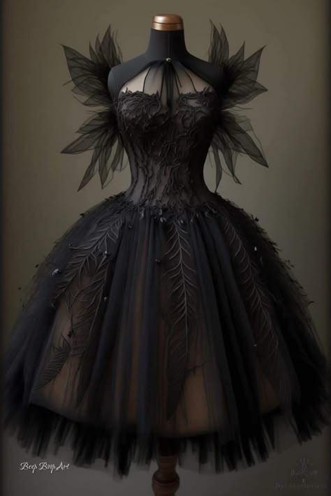 Crow Core, Poison Nightmares, Gothic Prom, Gothic Prom Dress, Pretty Quinceanera Dresses, Dresses Beautiful, Fantasy Dresses, Prom Dress Inspiration, Goth Dress