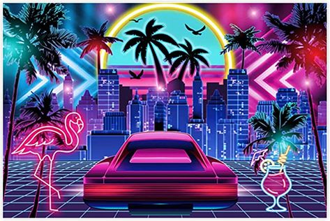 Miami Vice Invitations, Miami Vice Pool Party, Miami Party Theme, Miami Theme Party Decor, Miami Theme Party, Miami Vice Party Theme, Miami Nights Theme Party, Tropical Disco Party, Miami Glam