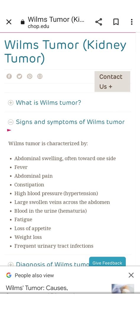 Wilms Tumor, Kidney Tumor, Nursing Study Guide, Nursing Study, Urinary Tract, Abdominal Pain, Signs And Symptoms, Study Guide, Blood Pressure