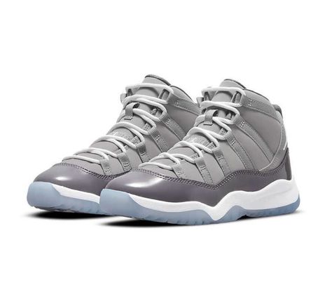 Nike Jordan 11, Jordan 11 Cool Grey, Jordan 11s, Pretty Sneakers, Branded Shoes For Men, White Nike Shoes, Nike Air Jordan 11, Nike Jordan Retro, Womens Air Jordans