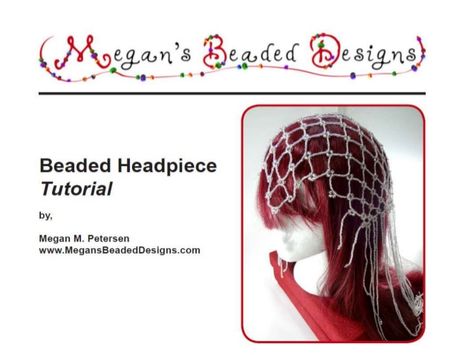 Delightful Beaded Headpiece Tutorial Headpiece Tutorial, Holiday Earrings Diy, Drop Earrings Diy, Head Dresses, Beaded Headpiece, Diy Jewelry Making Tutorials, Headpiece Diy, Diy Pendant Necklace, Beading Techniques