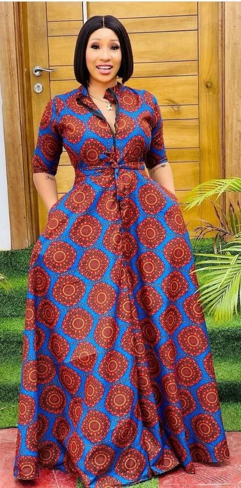 20 Maxi Dresses That Will Make You Look and Feel Like a Goddess! Long Ankara Dress Styles, Maxi Dress Ankara, African Maxi Dress Ankara, African Maxi Dress, Unique Ankara Styles, Ankara Maxi Dress, Trendy Ankara Styles, Ankara Long Gown Styles, Long African Dresses