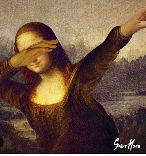 Mona Lisa Dab | True Arts Education | This is a fun art parody for your art lessons! Mona Lisa Parody, Classical Art Memes, Memes Of The Day, Art Parody, Arts Ed, True Art, Memes Kpop, Art Memes, Classical Art