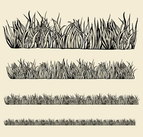 Grass Drawing Aesthetic, Grass Doodle Art, Long Grass Drawing, Blades Of Grass Drawing, Grass Pen Drawing, Grass Line Art, Grass Illustration Pattern, Grass Drawing Reference, Tall Grass Drawing