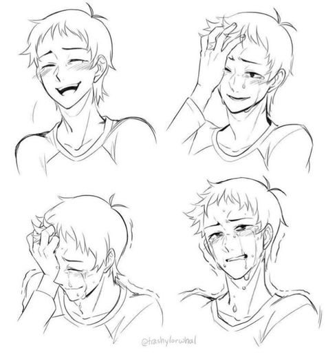 lancey lance Happy Faces Reference, Happy Face Reference Drawing, Crying Face Reference Draw, Happy Face Drawing Reference, Happy Crying Reference, Happy Expression Reference, Pose Reference Happy, Someone Crying Reference, Comfort Pose Reference