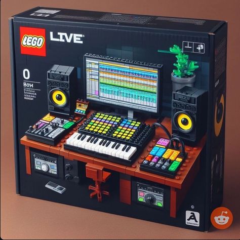 Santa, bring me this 😍 Found this on r/ableton | Instagram Lego Guitar, Bedroom Music Studio, Music Tutorials, Home Recording Studio, Lego Architecture, Music Studio, Digital Music, Christmas Wishlist, Electronic Music