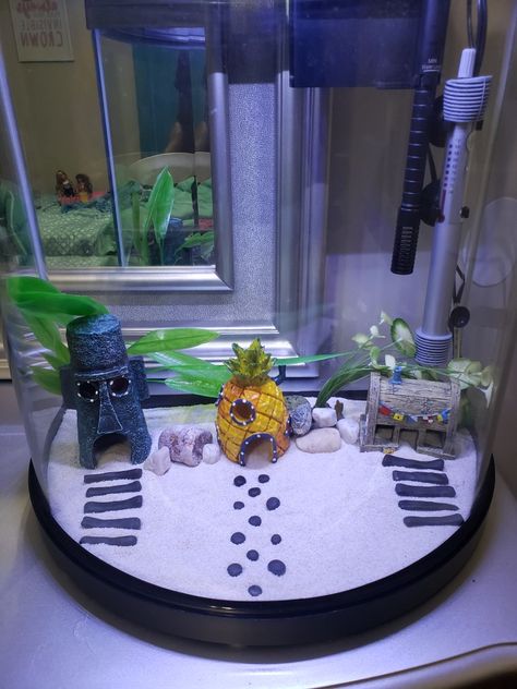 Spongebob Spongebob Aquarium Ideas, Spongebob Aquarium, Aquarium Ideas, Vanity Mirror, Mirror, Furniture, Home Decor, Home Décor