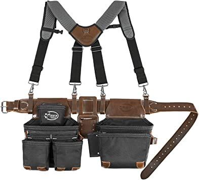 Dead On Tools DO-HSR Leather Hybrid Tool Belt with Suspender, Black Best Tool Belt, Occidental Leather, Framing Hammer, Leather Tool Belt, Tool Apron, Etsy Logo, Tool Pouches, Tool Belts, Skull Logo