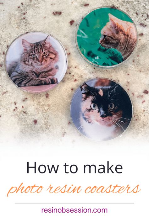 Resin Crafts With Photos, Resin Coasters With Pictures, Resin With Photo, How To Make Photo Coasters, How To Put Pictures In Epoxy Resin, Making Coasters With Resin, Resin With Picture Inside, Resin For Beginners Tips, Picture Resin Coasters