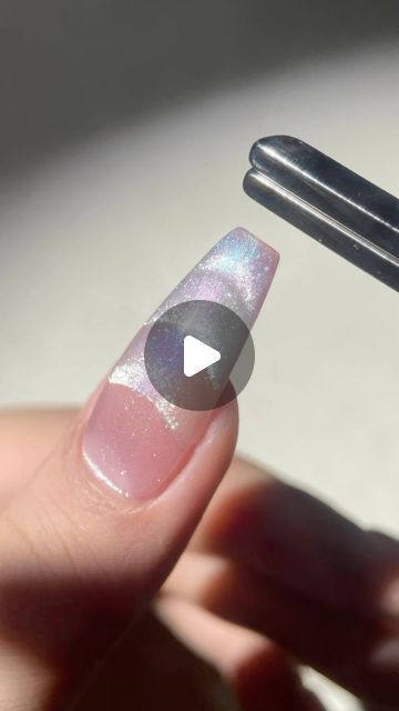 White Night Aesthetic, White Cat Eye Nails, Magnetic Polish, A League Of Their Own, League Of Their Own, Wow Nails, Nail Tutorial, Magnetic Nails, Nail Art Designs Diy