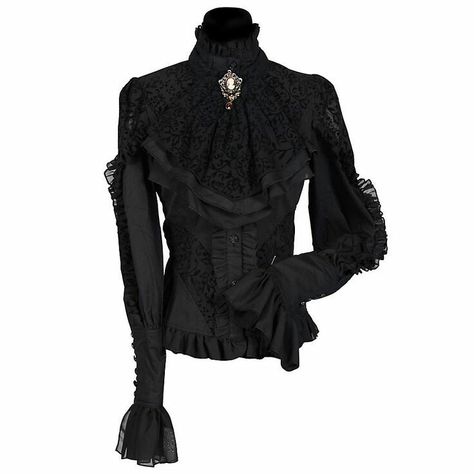 Victorian Inspired Fashion, Steampunk Blouse, Macabre Fashion, Gothic Fashion Victorian, Steampunk Outfits, Gothic Blouse, Funky Outfits, Victorian Clothing, Weird Fashion