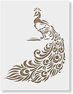 Peacock Stencil, Stencil Patterns Templates, Learn To Sketch, Glass Painting Patterns, Wall Stencil Patterns, Laser Cut Stencils, Covers Bed, Wall Furniture, Mandala Stencils