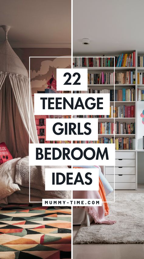 Girls, make your bedroom a style statement! 🛏️ Ready to give your room a makeover? These teen girls' bedroom decor ideas will help you turn your space into a stylish haven. Explore a variety of themes and color schemes that reflect your personality, whether you love bold prints or soft pastels. With these creative ideas, you can easily refresh your room and make it a space you'll love spending time in. Get started with these teen girls bedroom decor ideas! Teen Room Makeover Ideas, Small Teenage Room Ideas, Bedroom Glow Up Ideas, Teens Girls Bedroom Ideas, Girls Bedroom Ideas 10-12, Teen Girl Bedroom Ideas 2024, Teen Room Designs Girl, Teen Girls Room Decorating Ideas, Trendy Teenage Bedrooms