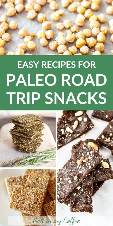 Paleo Snacks On The Go Traveling, Clean Eating Store Bought Snacks, Paleo Road Trip Snacks, Paleo Salty Snacks, Paleo Party Snacks, Paleo Snacks On The Go, Paleo Trail Mix, Vacation Snacks, Paleo Snack Recipes