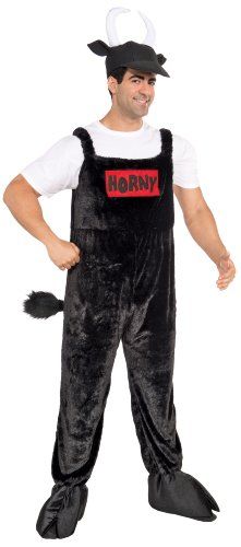 Forum Horny Bull Costume Black Standard ** ** AMAZON BEST BUY **  #AdultCostumes Bull Halloween Costume, Bull Costume, Referee Costume, Light Up Costumes, Clever Halloween, Clever Halloween Costumes, Harry Potter Sweatshirt, Last Minute Costumes, Funny Costumes