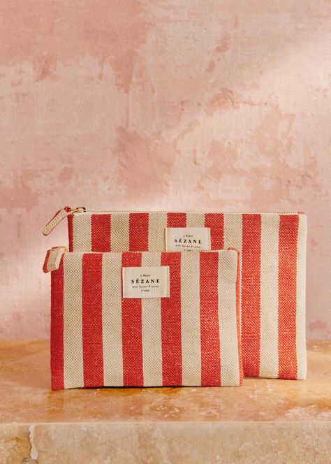 Anniversaire Harry Potter, Flat Pouch, Large Pouch, Sewing Class, Vertical Stripes, Parisian Style, Cushions On Sofa, Diy Design, Recycled Cotton