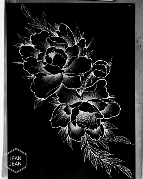 Cover Up Tattoos For Men, Black Flowers Tattoo, Black Sleeve Tattoo, Japanese Flower Tattoo, All Black Tattoos, Black Tattoo Cover Up, Black White Tattoos, Blackout Tattoo, Black Paper Drawing