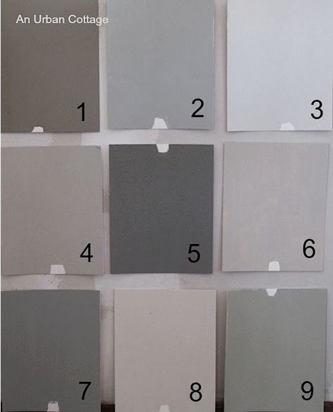 I painted each of the Farrow & Ball colors on a square of card stock. I've never done well painting them on the wall for some reason... Farrow And Ball Front Door Colours, Farrow And Ball Front Door, Hardwick White, Farrow Bal, Elephants Breath, Skimming Stone, Lamp Room, Purbeck Stone, Urban Cottage