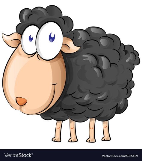 Black Sheep Tattoo, Sheep Tattoo, Sheep Drawing, Sheep Vector, Sheep Cartoon, Cartoon Sheep, Sheep Paintings, Funny Sheep, Sheep Crafts