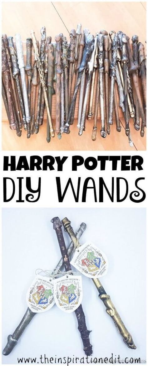 DIY HARRY POTTER WANDS. For Your Favorite Muggle.  #HarryPotter #harrypotterfan #HarryPotterwand #Wands #Craftswithkids #Giftideas #harrypotterforever #KBNmoms #DIY #diyproject #Frugal #worldbookday Harry Potter Diy Wands, Wands Diy, Diy Wands, Harry Potter Craft, Diy Harry Potter Wands, Craft For Kids Easy, Harry Potter Wands, Diy Harry Potter, 7 Birthday