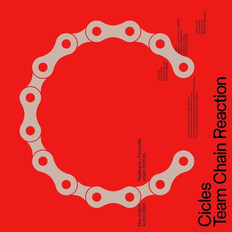 Posters by @quimmarin_studio for Cicles - Team Chain Reaction Documentary - - - - - - - - - - #typosters #typographicposter #typographic… | Instagram Type Poster, Chain Reaction, Typographic Poster, Type Posters, Graphic Design Inspiration, Design Working, Art Direction, Creative Design, Documentaries