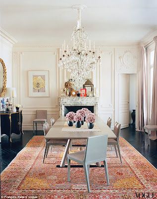 A Sneak Peek Inside The Paris Apartment of Mick Jagger and L'Wren Scott. Parisian Chic Interior Design, Parisian Chic Interior, Parisian Style Home, Chic Apartment Decor, Parisian Decor, Apartment Chic, Chic Interior Design, Design Blogs, Parisian Apartment