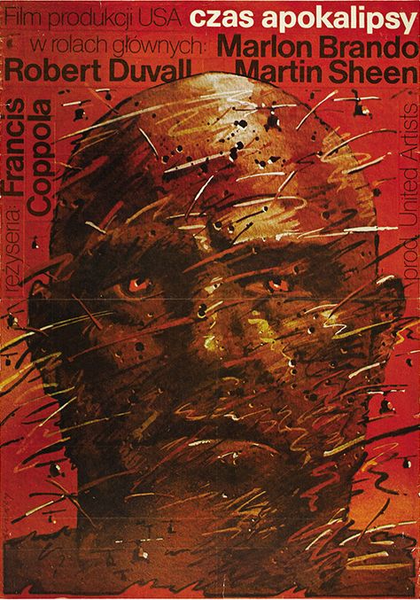 Walderman Simerzy (and Marlon Brando I believe ... :) Apocalypse Now Movie, Francis Coppola, Polish Movie Posters, Polish Films, Polish Posters, Filmy Vintage, Polish Poster, Martin Sheen, Robert Duvall